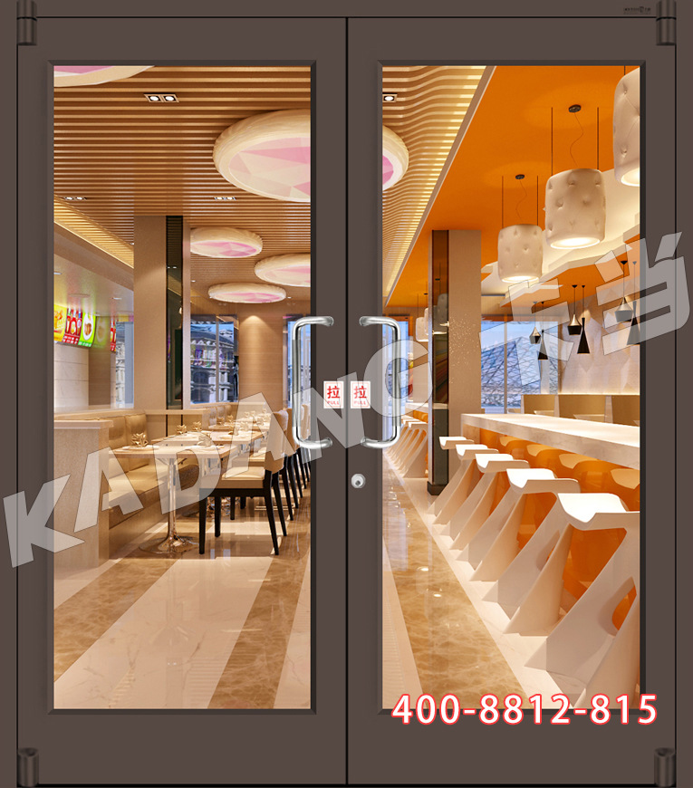 卡当13款加强版金粉咖啡色肯德基门